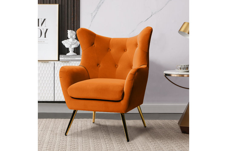 Orange 2024 chairs wayfair